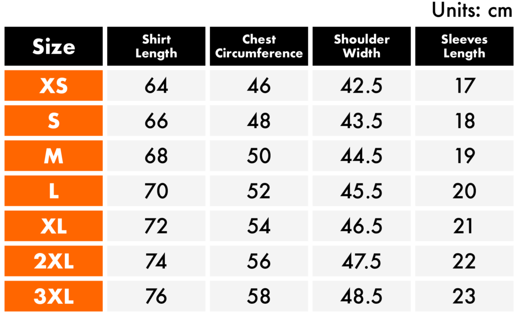 Givenchy T-shirt Size Chart - Size-Chart.net