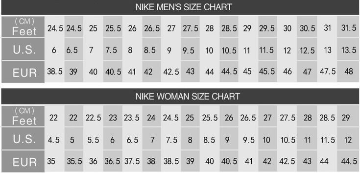 Gavin Shoe Size Chart - Size-Chart.net