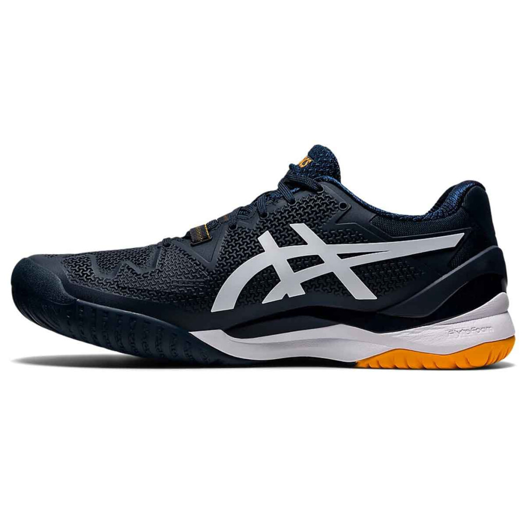Buy Asics Gel Resolution 8 Mens Tennis Shoes French Blue White Online 