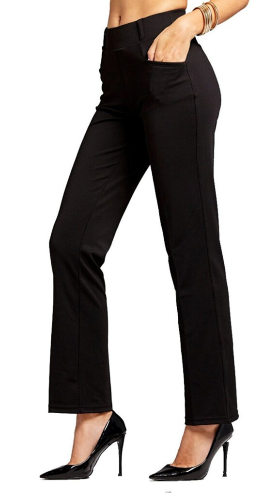 Conceited Premium Women s Stretch Dress Pants Slim Or Bootcut All 