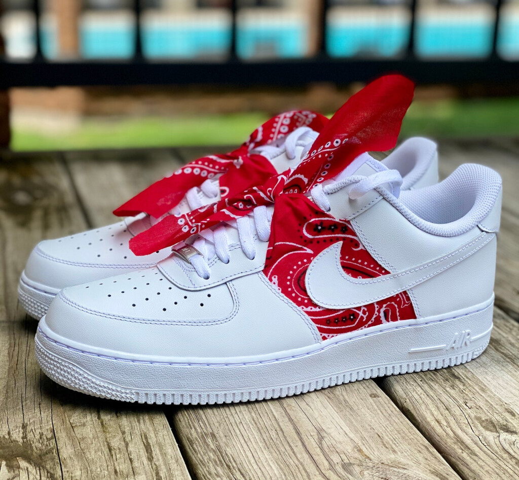 Custom Nike Air Force 1 Bandana AF1 Men s Shoes Etsy