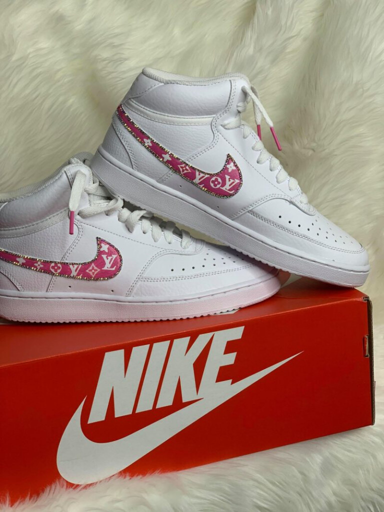 Custom Nike Shoes Pink Designer Bling Dreamy Designs By Nikki