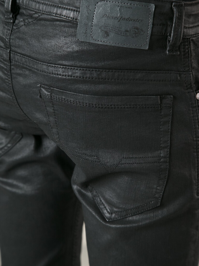 DIESEL Waxed Denim Jeans In Black For Men Lyst