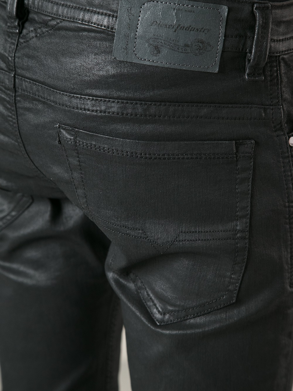 DIESEL Waxed Denim Jeans In Black For Men Lyst - Size-Chart.net