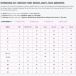European Pant Size Conversion Chart Womens Luxury Brands Sizes To