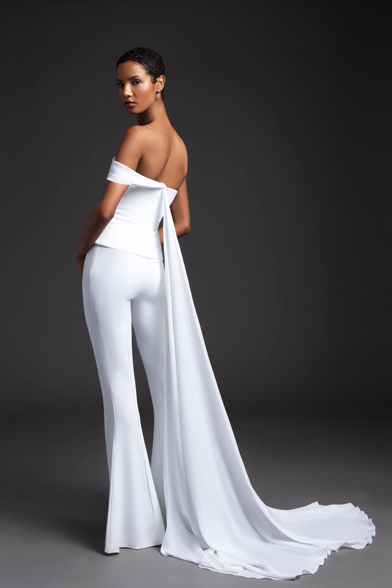 Fashion Off The Shoulder Wedding Outfits Dressy Prom Jumpsuits Wps 208