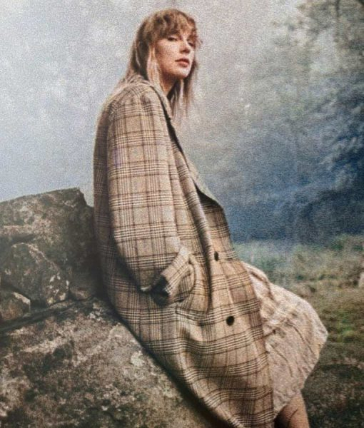 Folklore Taylor Swift Coat Singer Taylor Swift Checked Coat