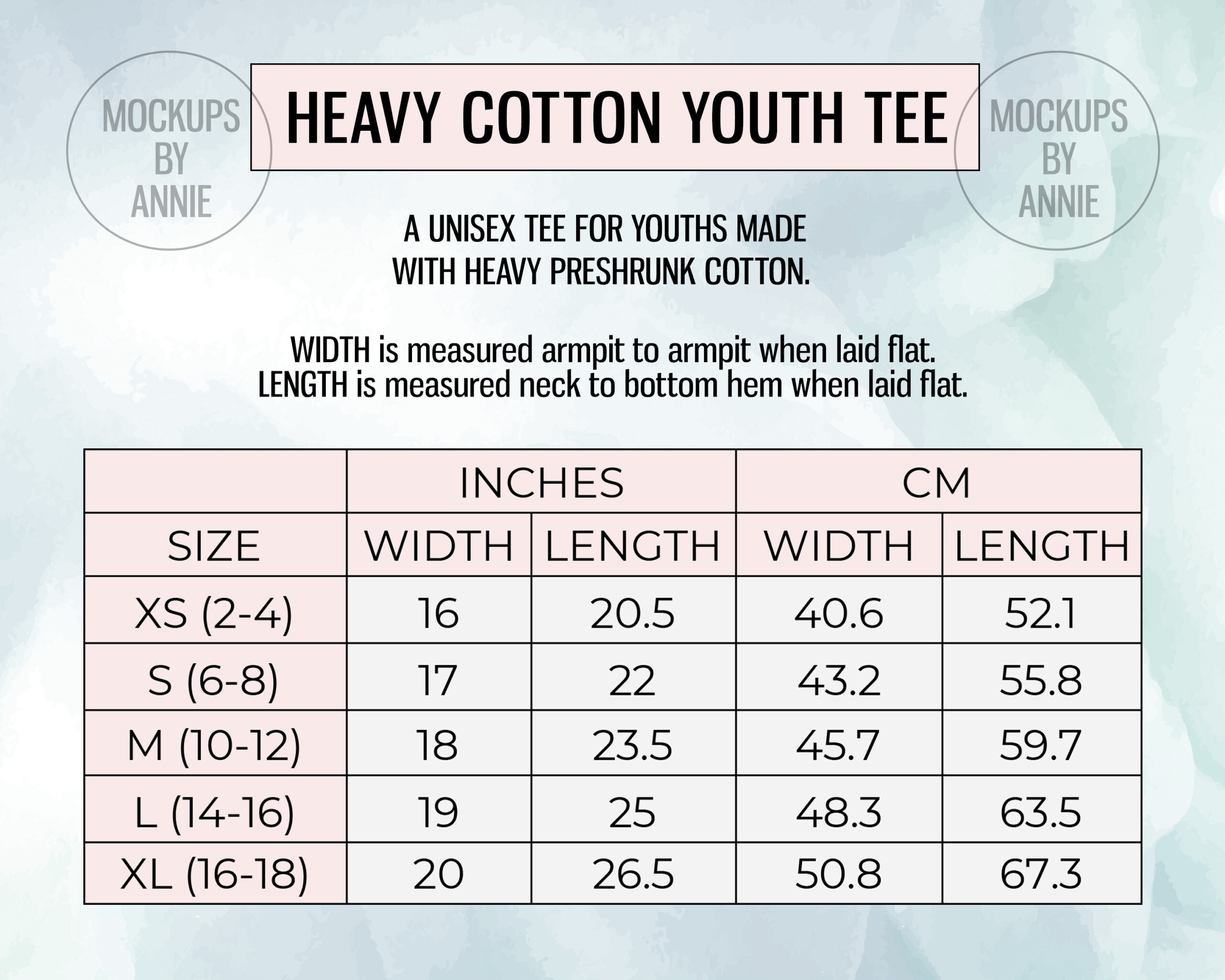 Gildan 5000B Unisex Heavy Cotton Youth Tee XS XL Size Chart Etsy