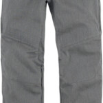 Icon Hooligan Denim Motorcycle Riding Pants Gray
