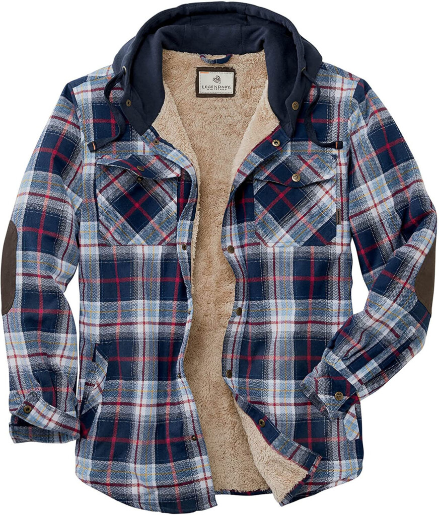 Legendary Whitetails Men s Big Tall Camp Berber Lined Hooded Flannel 