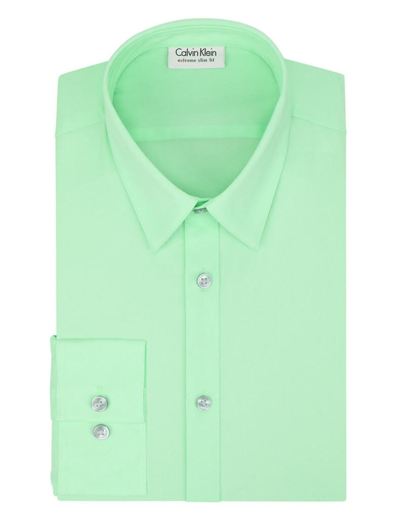 Lyst Calvin Klein Slim Fit Dress Shirt In Green For Men