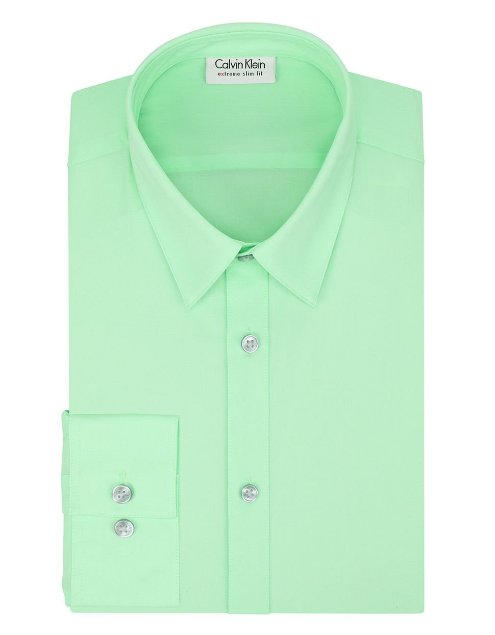 Lyst Calvin Klein Slim Fit Dress Shirt In Green For Men