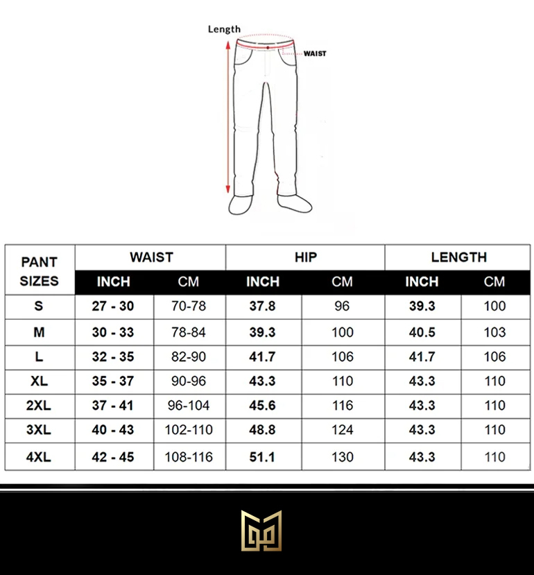 Zara Men's Pants Size Chart - Size-Chart.net