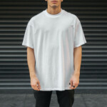 Men s Oversize Basic T Shirt White