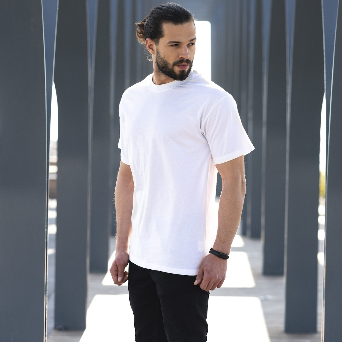 Men s Oversize T shirt In White