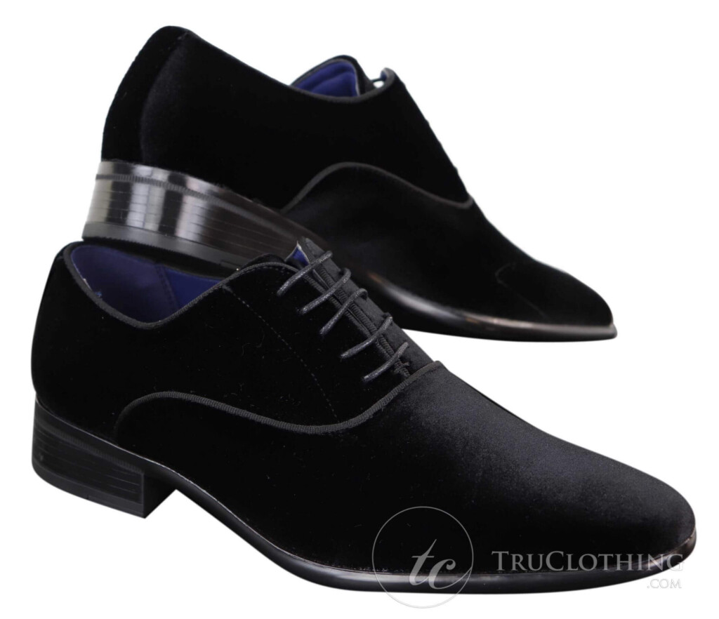 Mens Formal Velvet Shoes Happy Gentleman