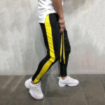 Mens Streetwear Side Stripe Track Pants Mens Street Style Mens