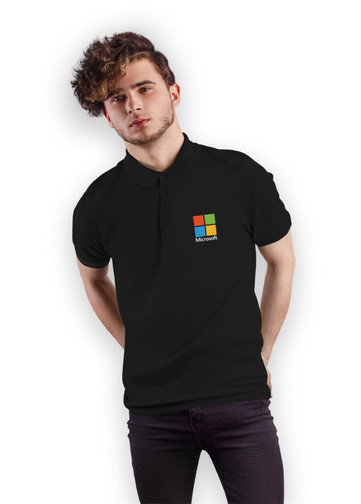 Microsoft Polo T Shirt CrazyMonk