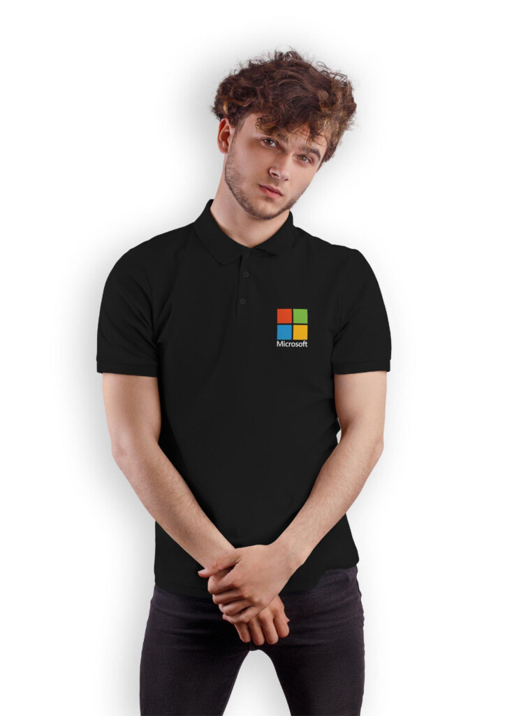Microsoft Polo T Shirt CrazyMonk