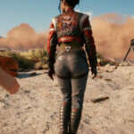 Panam Palmer Cyberpunk 2077 Jacket Red Gray Cosplay Jacket