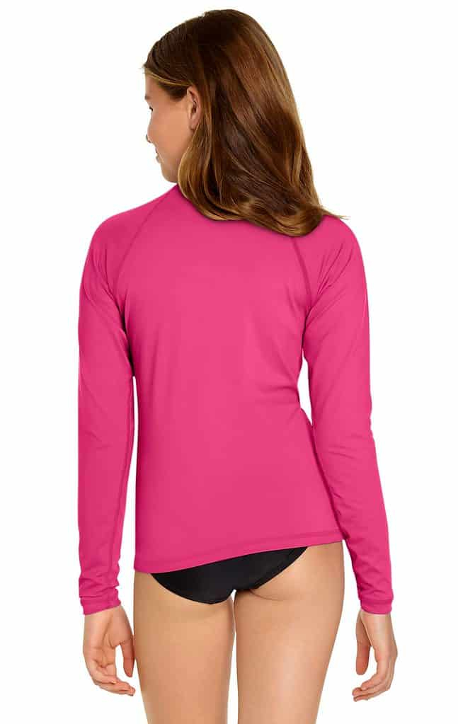 Rash Guard Long Sleeve Pink Wet Effect Inc