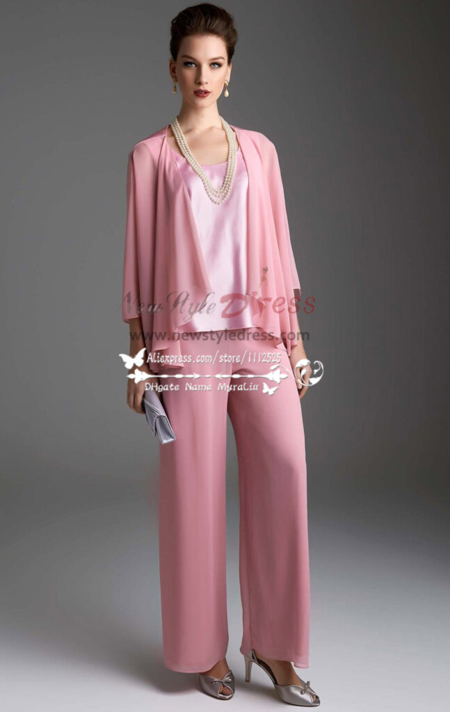 Regency Chiffon Women s Outfits Lovely With Jacket Trouser Suit For 