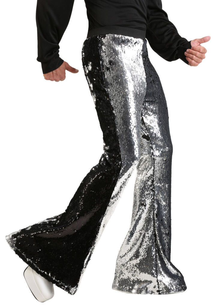 Reversible Sequin Disco Pants For Men