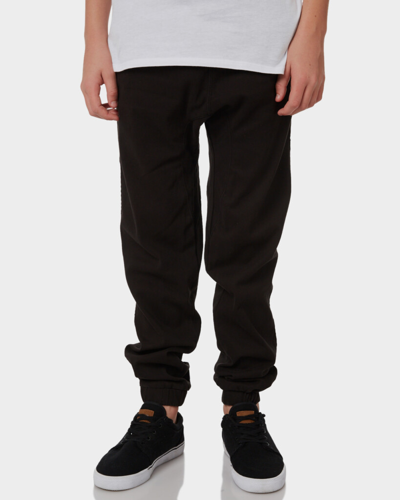 Rusty Kids Boys Hook Out Beach Pant Black SurfStitch