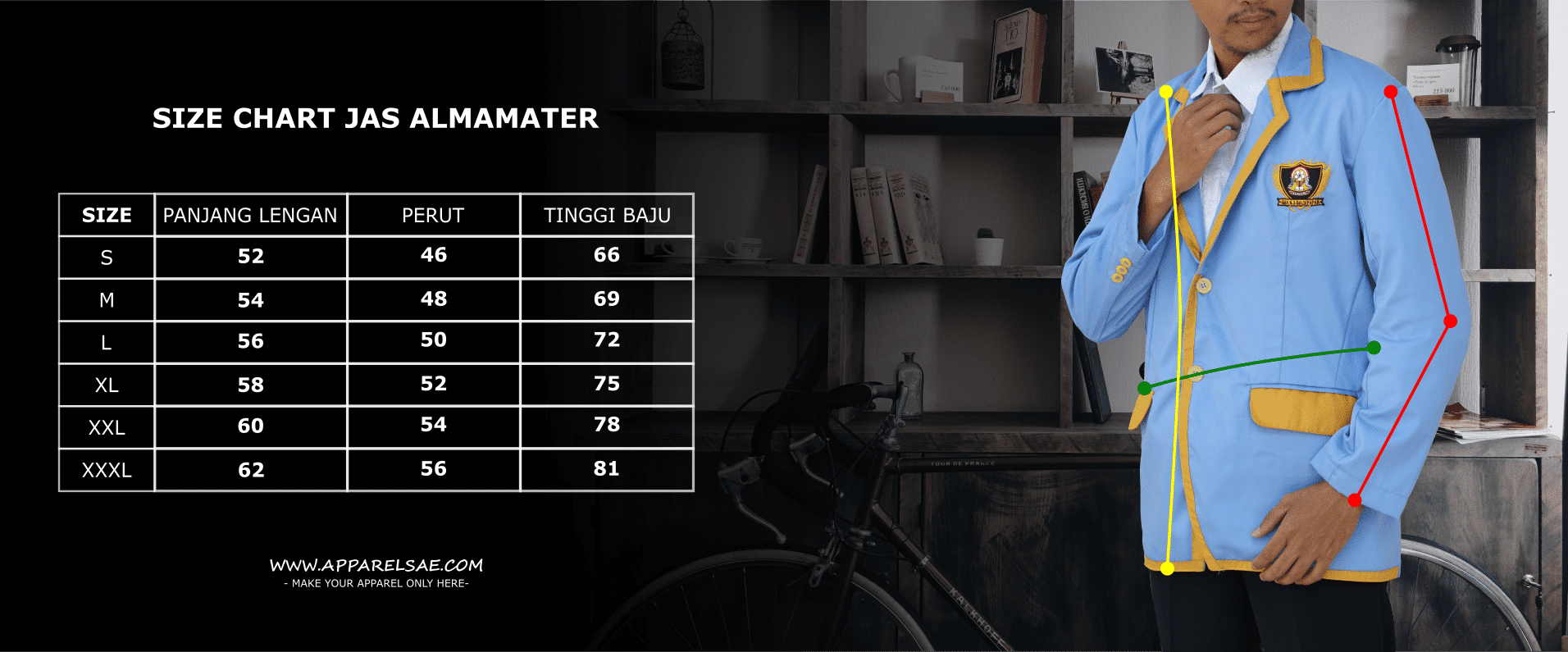 Sizechart Konveksi Jogja Apparelsae