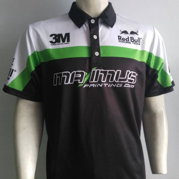 Sublimated Printing Custom Design Mens Polo Shirt 100 Polyester 