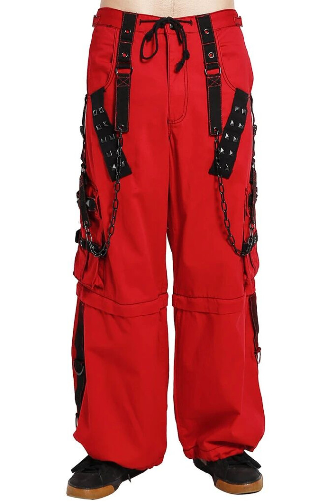 Tripp Red Stud And Chain Pants In 2020 Red Studs Tripp Nyc Pants