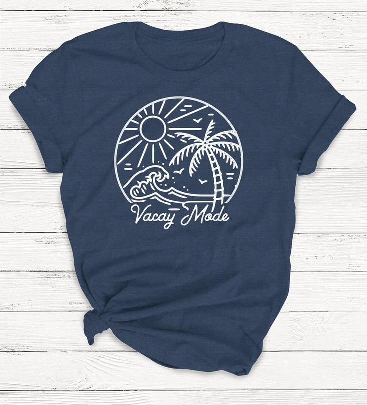 Vacay Mode T Shirt Vacation Hawaii Beach Ocean Outdoor Etsy Funny 