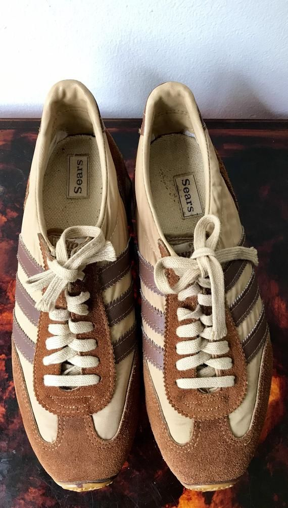 Vintage 1970 s The Winner II By Sears Brown Tennis Shoes Etsy Brown 