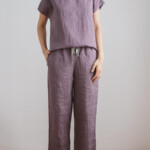 Women Linen Plain Suits