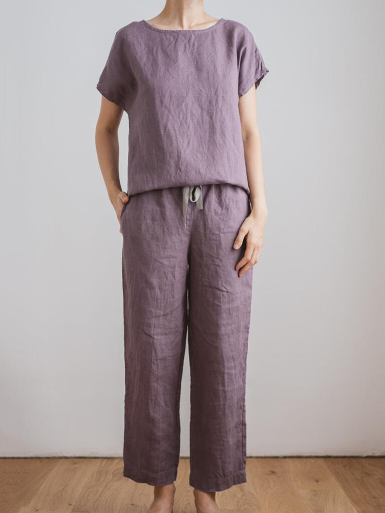 Women Linen Plain Suits