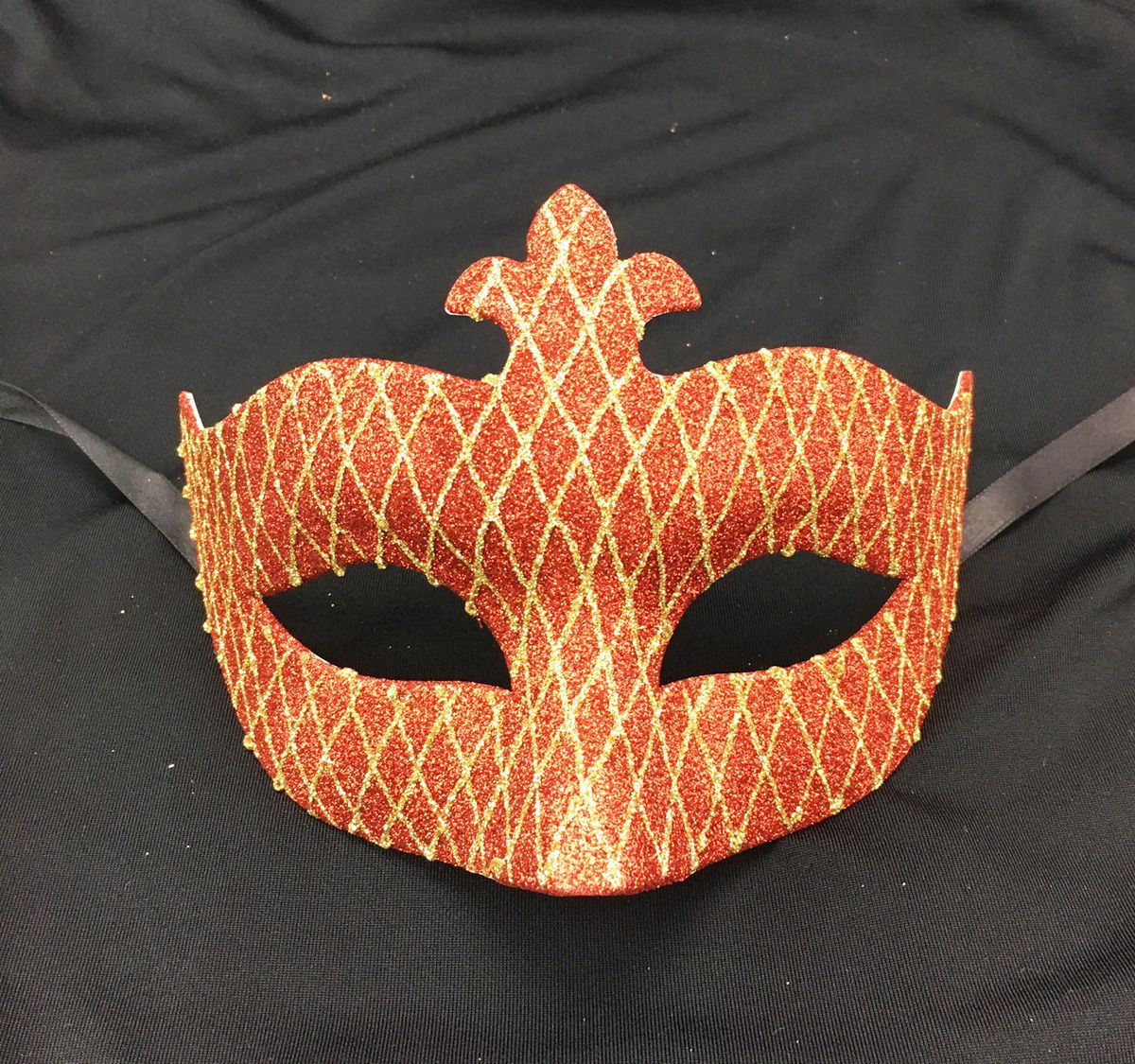 Women s Orange Glitter Masquerade Mask Venetian Mask Italian