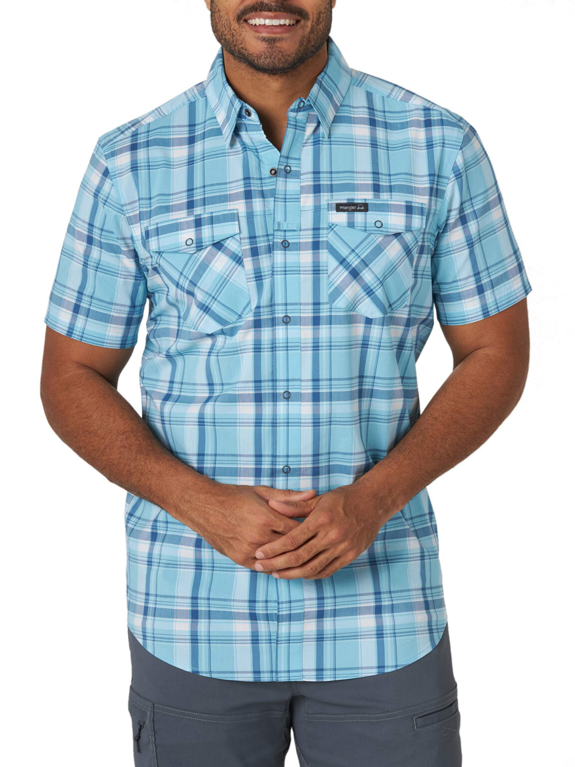 Wrangler Men S Short Sleeve Outdoor Utility Shirt Walmart - Size-Chart.net