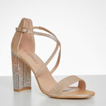 Zama 2 Block Heel Rose Gold Miss Black Heels Superbalist